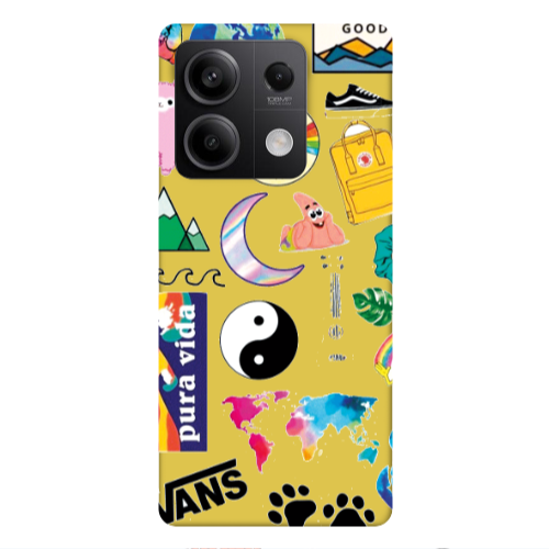 Xiaomi Redmi Note 13 5G Vans Yellow Colored Silicone TPU Θήκη