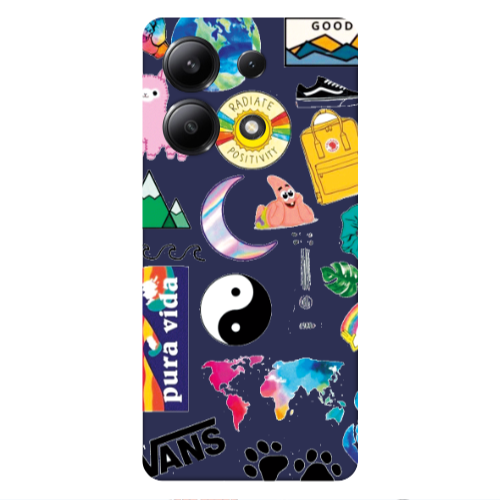 Xiaomi Redmi Note 13 4G Vans Dark blue Colored Silicone TPU Θήκη