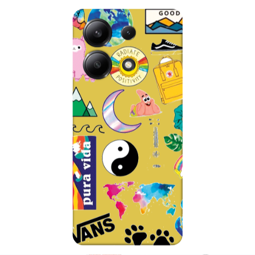 Xiaomi Redmi Note 13 4G Vans Yellow Colored Silicone TPU Θήκη