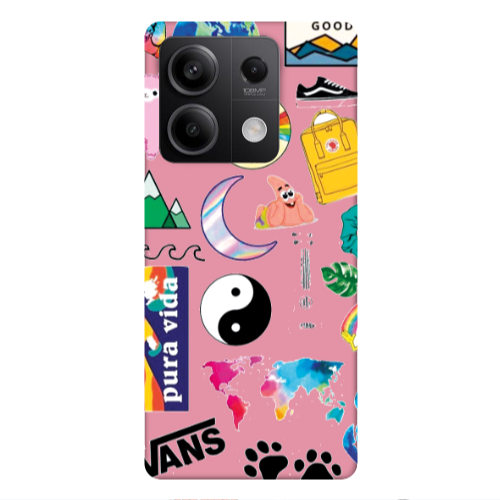 Xiaomi Redmi Note 13Pro 5G Vans Pink Colored Silicone TPU Θήκη