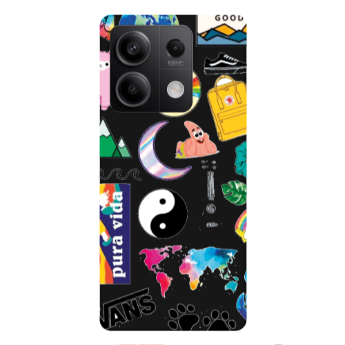 Xiaomi Redmi Note 13Pro 5G Vans Black Colored Silicone TPU Θήκη