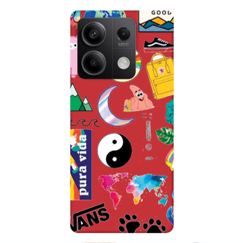Xiaomi Redmi Note 13Pro 5G Vans Red Colored Silicone TPU Θήκη