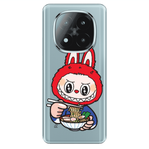 Xiaomi Redmi Note 14 Pro + 5g Labubu 1 Transparent Silicone TPU Θήκη