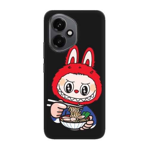 Honor Magic 400 Labubu 1 Black Colored Silicone TPU Θήκη