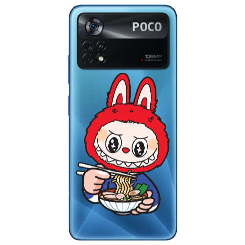 Xiaomi Poco X4 Pro Labubu 1 Transparent Silicone TPU Θήκη