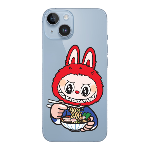 Apple iPhone 14 Plus Labubu 1 Transparent Silicone TPU Θήκη