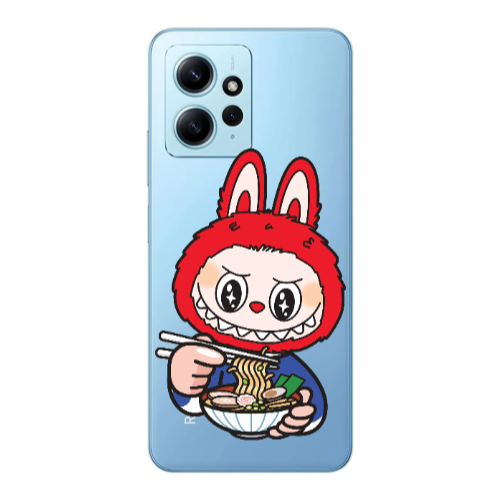 Xiaomi Redmi Note 12 4G Labubu 1 Transparent Silicone TPU Θήκη