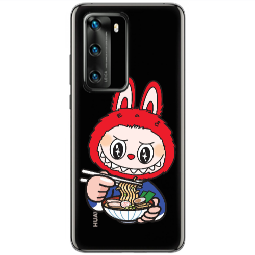 Huawei P40 Labubu 1 Transparent Silicone TPU Θήκη