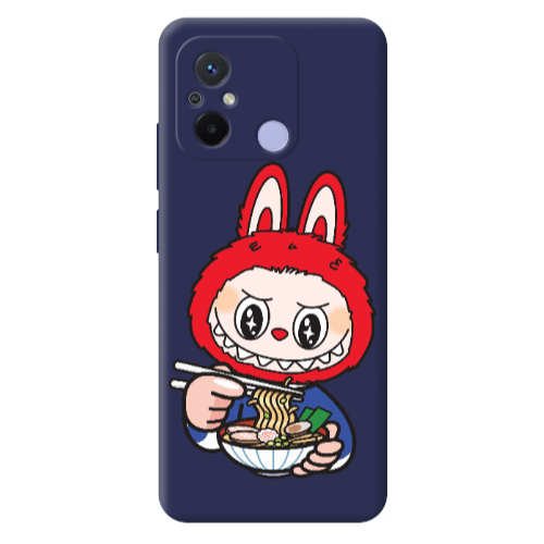 Xiaomi Redmi 12C Labubu 1 Dark blue Colored Silicone TPU Θήκη