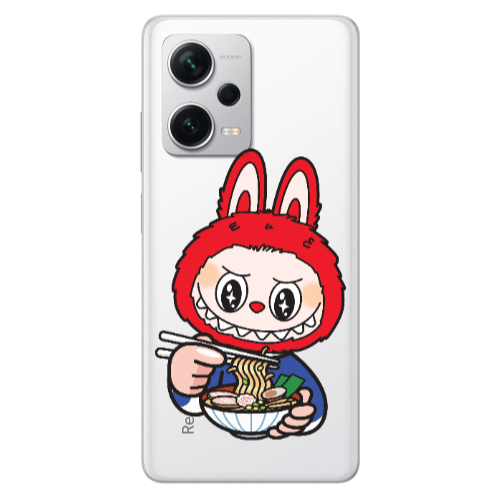 Xiaomi Redmi Note 12 5G Labubu 1 Transparent Silicone TPU Θήκη