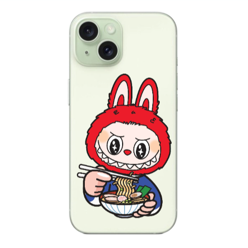 Apple iPhone 15 Plus Labubu 1 Transparent Silicone TPU Θήκη