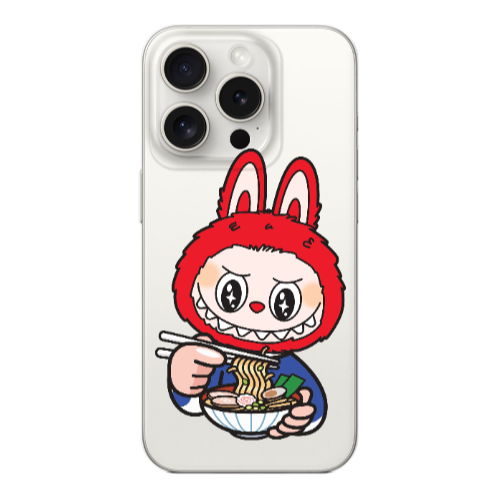 Apple iPhone 15 Pro Max Labubu 1 Transparent Silicone TPU Θήκη