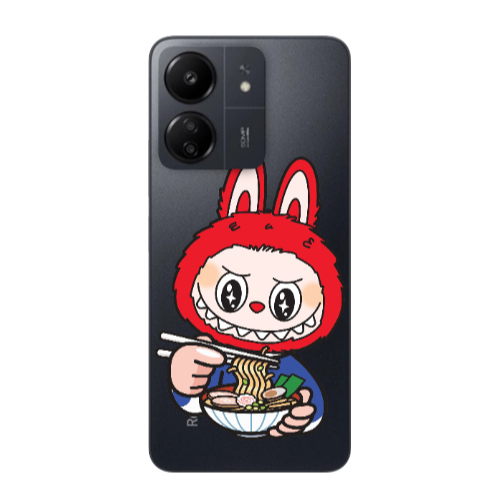 Xiaomi Redmi 13C Labubu 1 Transparent Silicone TPU Θήκη