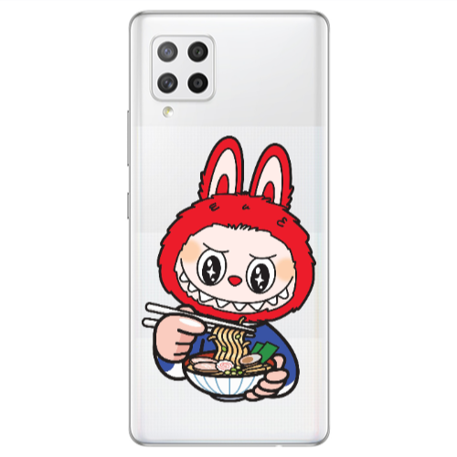 Samsung A42 5G Labubu 1 Transparent Silicone TPU Θήκη