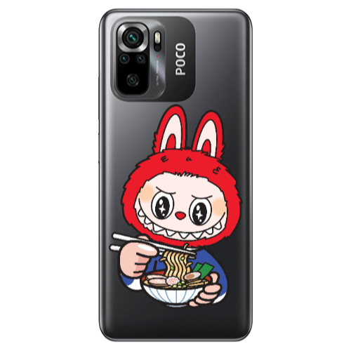 Xiaomi Poco M5 s Labubu 1 Transparent Silicone TPU Θήκη