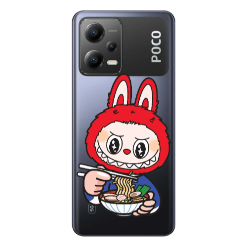 Xiaomi Poco X5 Labubu 1 Transparent Silicone TPU Θήκη