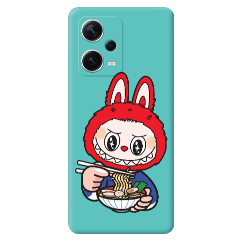Xiaomi Poco X5 Labubu 1 Turquoise Colored Silicone TPU Θήκη