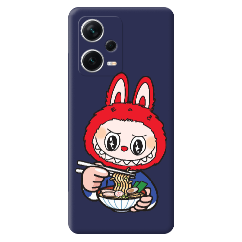 Xiaomi Poco X5 Labubu 1 Dark blue Colored Silicone TPU Θήκη