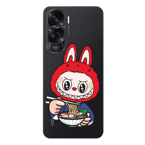 Honor 90 Lite 5G Labubu 1 Transparent Silicone TPU Θήκη