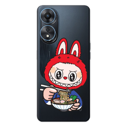 Oppo A 98 Labubu 1 Transparent Silicone TPU Θήκη