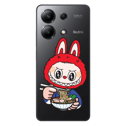 Xiaomi Redmi Note 13 4G Labubu 1 Transparent Silicone TPU Θήκη