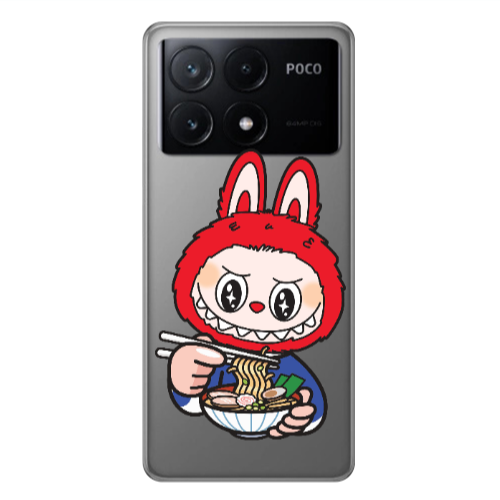Xiaomi Poco X6Pro 5G Labubu 1 Transparent Silicone TPU Θήκη