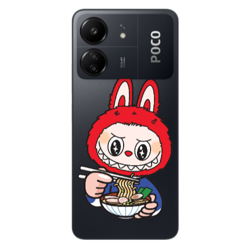 Xiaomi Poco C65 Labubu 1 Transparent Silicone TPU Θήκη