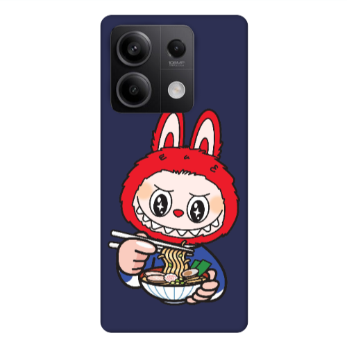 Xiaomi Redmi Note 13Pro 5G Labubu 1 Dark blue Colored Silicone TPU Θήκη
