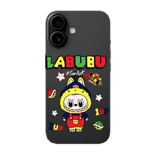 Apple Iphone 16 plus Labubu Mario Transparent Silicone TPU Θήκη