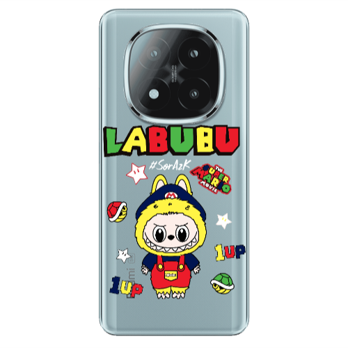 Xiaomi Redmi Note 14 Pro + 5g Labubu Mario Transparent Silicone TPU Θήκη