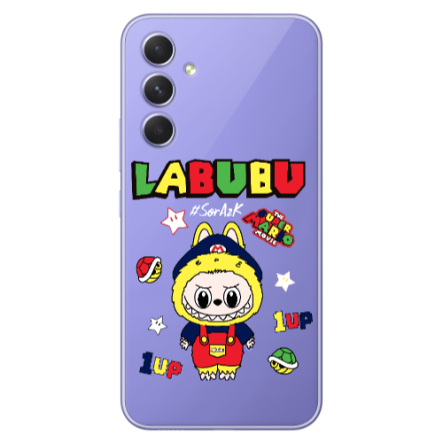 Samsung A56 Labubu Mario Transparent Silicone TPU Θήκη