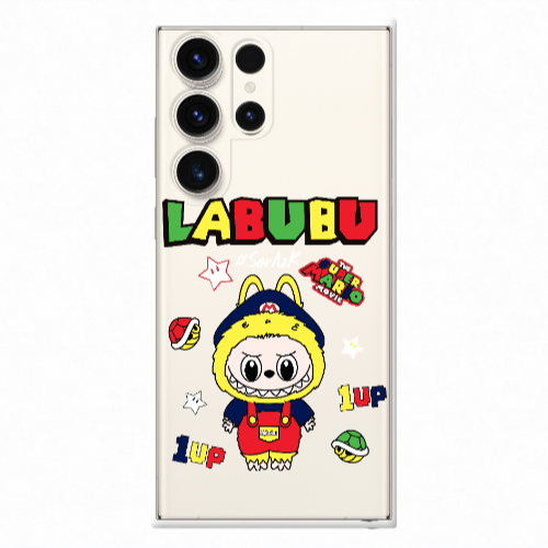 Samsung S25 Ultra Labubu Mario Transparent Silicone TPU Θήκη