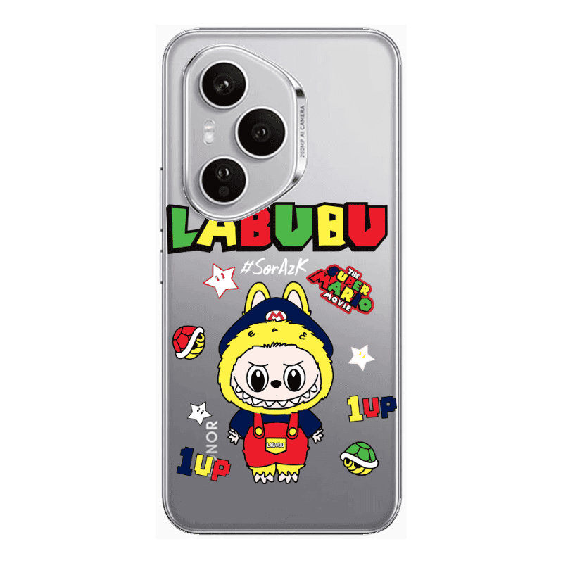 Honor Magic 400 Pro Labubu Mario Transparent Silicone TPU Θήκη