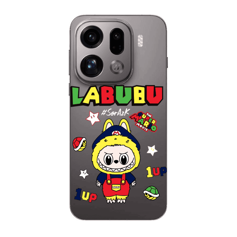 Oppo Find X9 Pro Labubu Mario Transparent Silicone TPU Θήκη