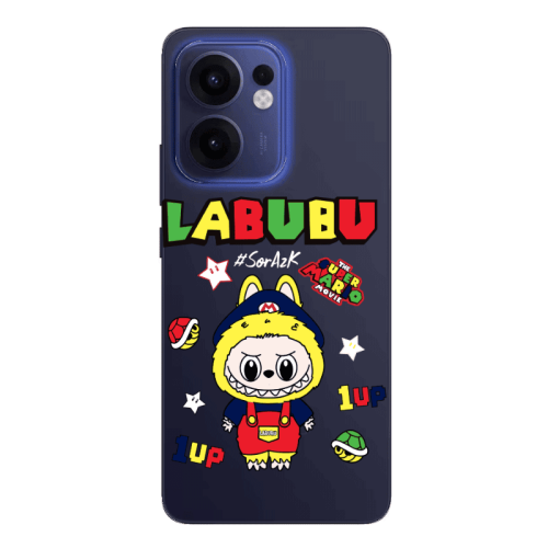 Oppo Reno13 FS Labubu Mario Transparent Silicone TPU Θήκη
