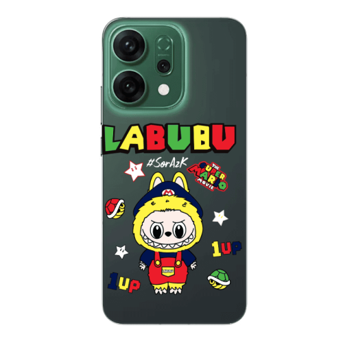 Oppo RENO 14 Labubu Mario Transparent Silicone TPU Θήκη