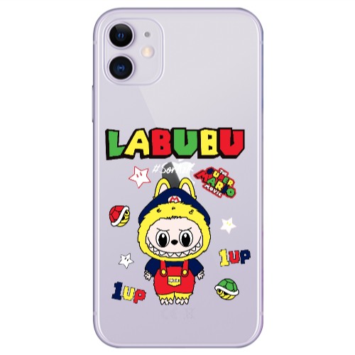Apple iPhone 11  Labubu Mario Transparent Silicone TPU Θήκη