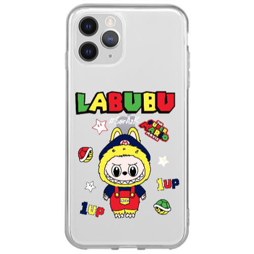 Apple iPhone 11 Pro Labubu Mario Transparent Silicone TPU Θήκη