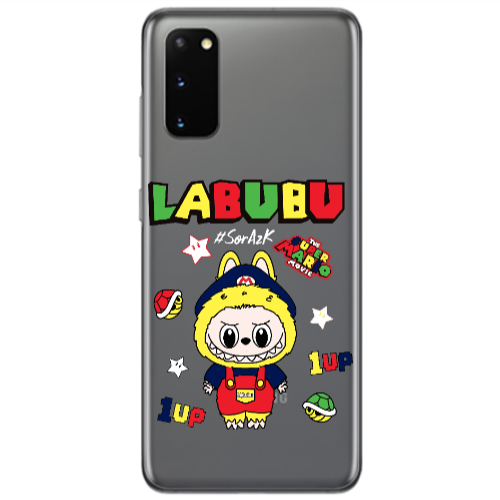 Samsung S20 Labubu Mario Transparent Silicone TPU Θήκη