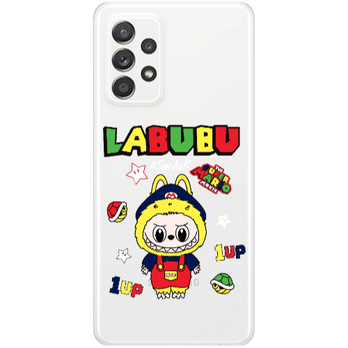 Samsung A33 Labubu Mario Transparent Silicone TPU Θήκη