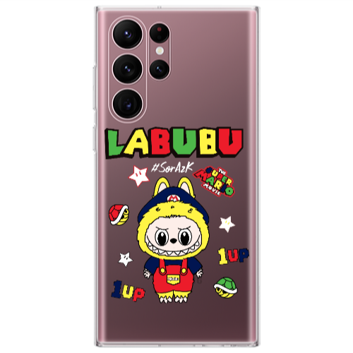 Samsung S22 Ultra Labubu Mario Transparent Silicone TPU Θήκη