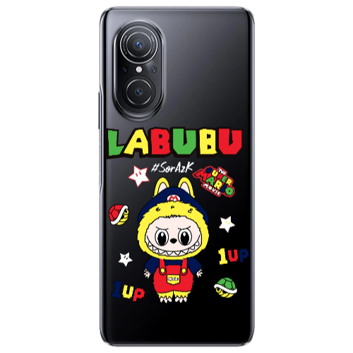 Huawei Nova 9 SE Labubu Mario Transparent Silicone TPU Θήκη