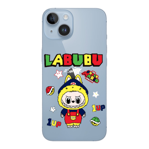 Apple iPhone 14 Plus Labubu Mario Transparent Silicone TPU Θήκη