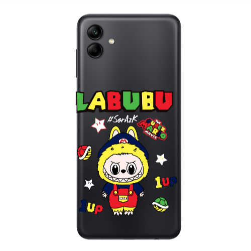 Samsung A04 Labubu Mario Transparent Silicone TPU Θήκη