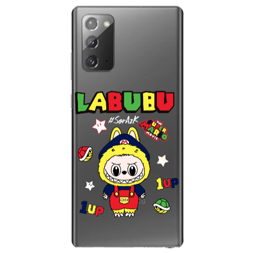 Samsung Note 20 Labubu Mario Transparent Silicone TPU Θήκη