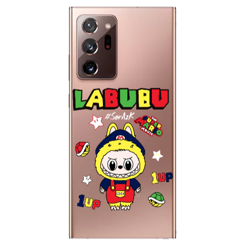 Samsung Note 20 Plus Labubu Mario Transparent Silicone TPU Θήκη