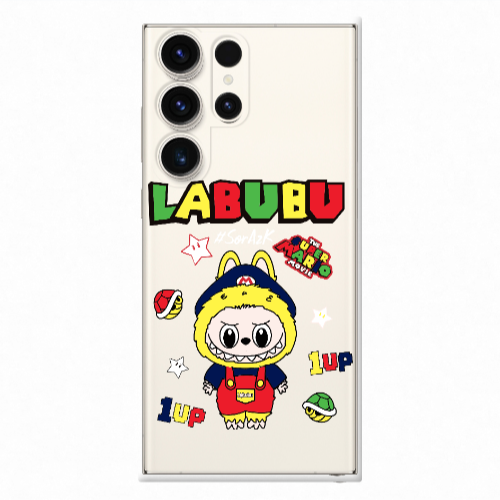 Samsung S23 Ultra Labubu Mario Transparent Silicone TPU Θήκη