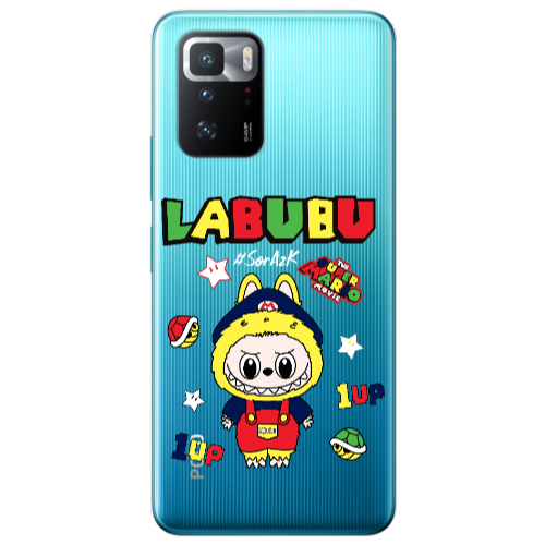 Xiaomi Poco X3 GT Labubu Mario Transparent Silicone TPU Θήκη