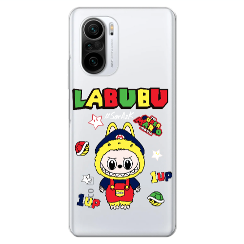 Xiaomi Poco F3 Labubu Mario Transparent Silicone TPU Θήκη