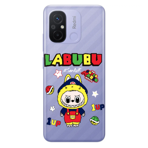 Xiaomi Redmi 12C Labubu Mario Transparent Silicone TPU Θήκη